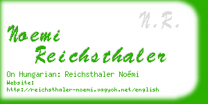 noemi reichsthaler business card